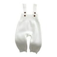 thumbnail image 3 of HAYIMI Kids Pants Soft Knit Baby Overalls Jumpsuit With Adjustable Straps Girls Boys Autumn Trouser Birthday Solid Color Daily Casual Onesie, 3 of 3