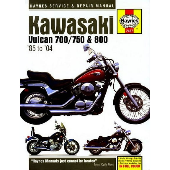 Haynes Repair/Service Manual '85-06 Kawasaki Vulcan VN700/750/800 (M2457)