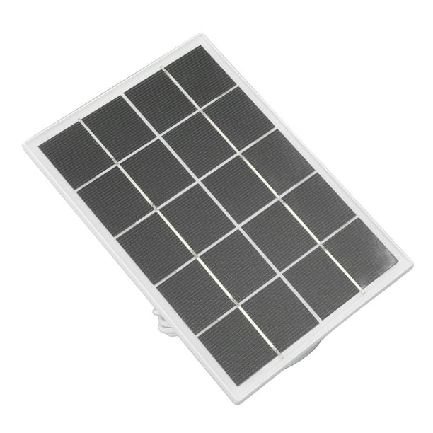 Paneles Solares de 3W PARA CÁMARA DE SEGURIDAD, PANEL DE SILICO MONOCRISTALINO CON SOPORTE Y PUERTO TUPO C, PANEL SOLAR DE CÁMARA DE SEGURIDAD PARA Dispositivos