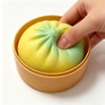 thumbnail image 3 of Dumpling Squish Toys, Mint Green Mega Squeeze Squishies Toys for Teens Adults, Stree Ball, Gift, 3 of 6