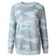 thumbnail image 3 of Jumpingount Sudadera Cuello Mujer Jersey Manga Larga Estampado Mujer Top Prendas para la parte del cuerpo Verde claro S Jumpingount AP002009-09, 3 of 6