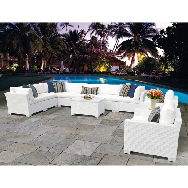 Tk Classics Monaco 11 Piece Outdoor Wicker Patio Conversation Set Com - Monaco Rattan Patio Set Tk Classics Monaco 11 Piece Outdoor Wicker Patio Conversation Set Com - Monaco Rattan Patio Set