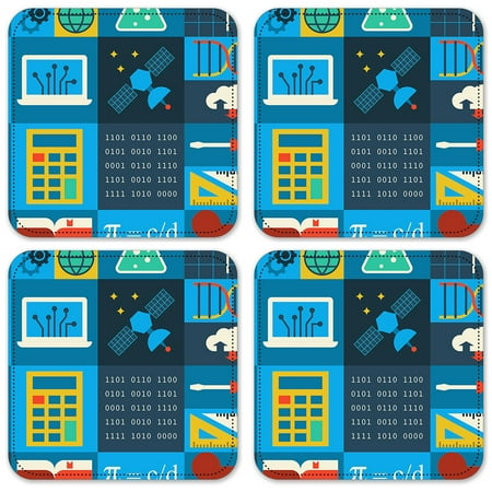 

Vinyl Drink Coasters - Set of 4 - Math & Science