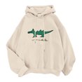 thumbnail image 1 of Gibobby Sudadera de Manga Larga Sudaderas con capucha para mujer, sudaderas de otoño para chica adolescente, ropa informal, sudaderas con capucha （Beige， M), 1 of 5