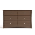 thumbnail image 4 of Storkcraft Crescent 6 Drawer Nursery Dresser, Hazelnut, 4 of 14