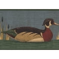 thumbnail image 1 of Colorful Swimming Duck Blue Wallpaper Border Retro Design, Roll 15' x 7'', 1 of 3