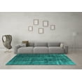 thumbnail image 3 of Ahgly Company Indoor Rectangle Oriental Turquoise Blue Industrial Area Rugs, 5' x 8', 3 of 4