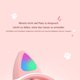 thumbnail image 5 of Auriculares Bluetooth para niños, Auriculares Plegables para niñas, Auriculares inalámbricos para niños con Orejas de Gato con luz LED y micrófono para la Escuela/Tableta/teléfono móvil/PC, 5 of 5
