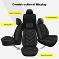 thumbnail image 6 of DIKSOAKR 2 Front Car Seat Covers Fit for Kia Optima 2002-2020 | Faux Leather, Waterproof, Automotive Seat Cover with Airbag Compatibility (2 Seat, Black Line), 6 of 7