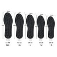 thumbnail image 4 of Visland 1 Pair Women Men Insoles Bounce Cobblestone Design Cuttable Elastic Soft Shock Absorption Unisex Washable Jogging Insoles Universal Insoles, 4 of 10