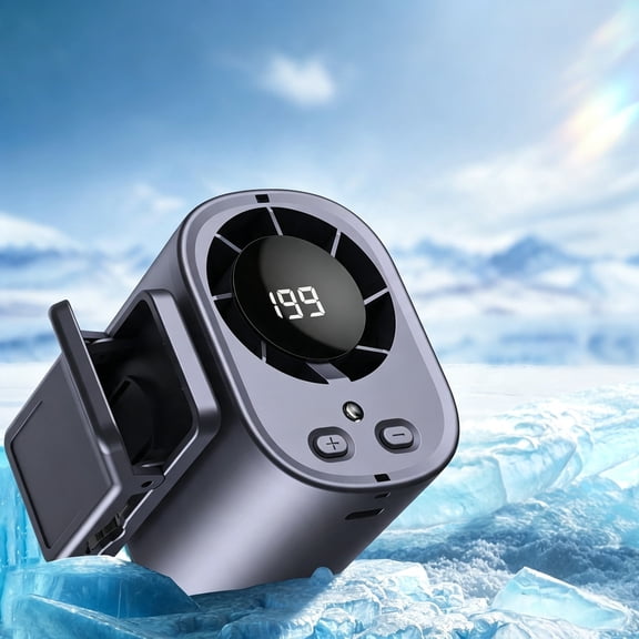 Portable Car AC, 2026 New Car Clip on Air Conditioner Fan with LED Display, 360 Rotation, 199 Speeds Adjustable Mini Cooling System for Auto Vehicle Van Truck SUV RV