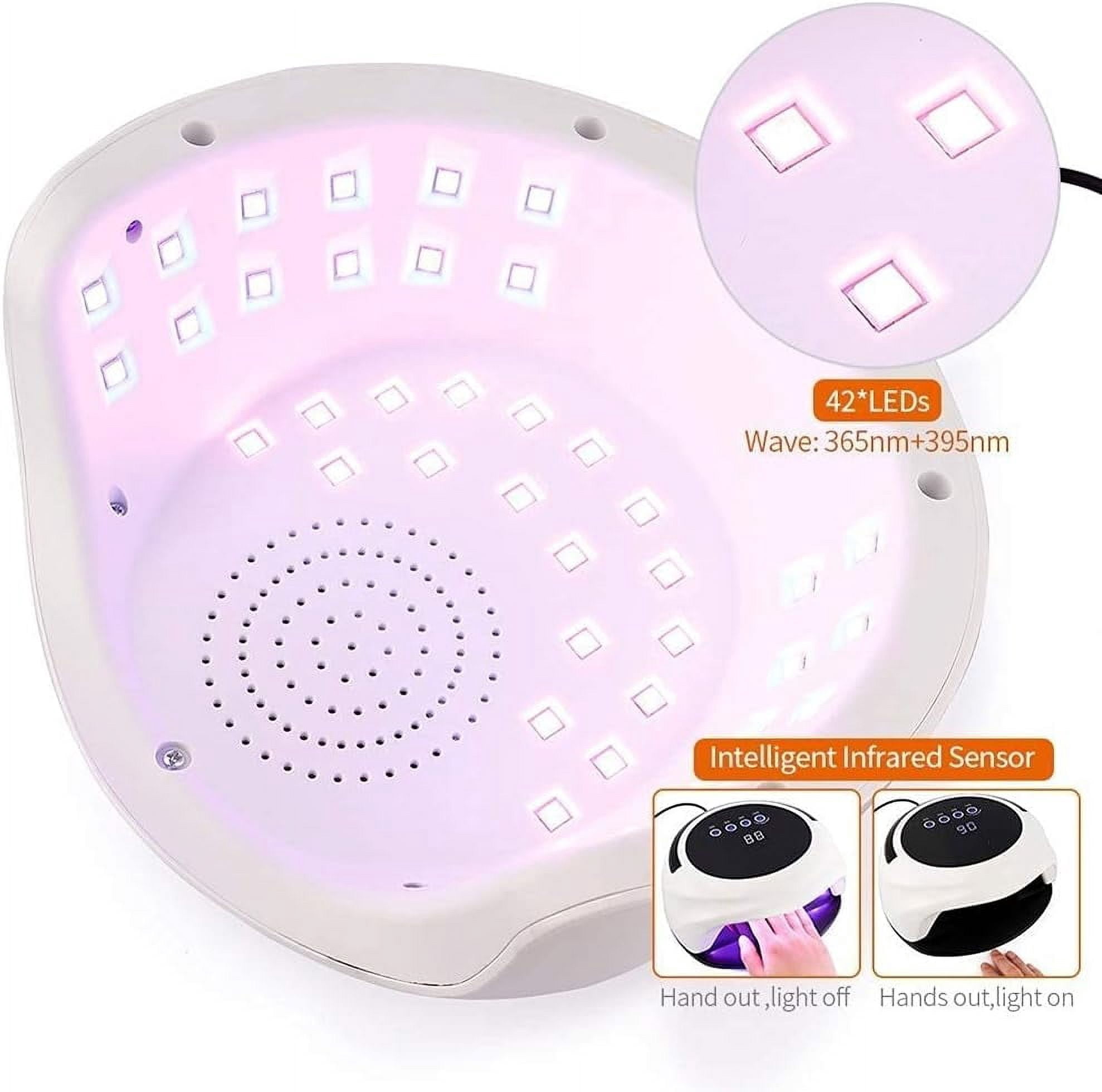 Nail Lamp,UV LED Nail Lamp, 98 W Nail Dryer for Gel Polish, Quick Dry Gel Nail Light with Timers, Automatic Sensor