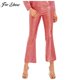 thumbnail image 2 of Womens Shiny Flared Pants Fashion Mid Waist Bell-Bottom Trousers Rave Party Nightclub Pole Dancing Costume Streetwear Clubwear180 Gong Bohan LED, 2 of 2