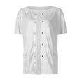 thumbnail image 3 of Dorkasm Women's Wonderwork Short Sleeve Snap Jacket White M, 3 of 4