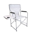 thumbnail image 1 of Directors Chair With Side Table, Gray Aluminum Frame & Fabric, 1 of 4