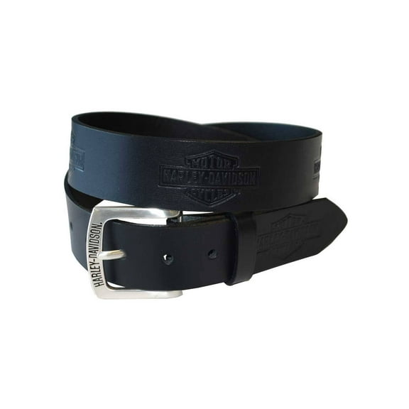 Men's Tradition Bar & Shield Belt Black Leather HDMBT10576, Harley Davidson