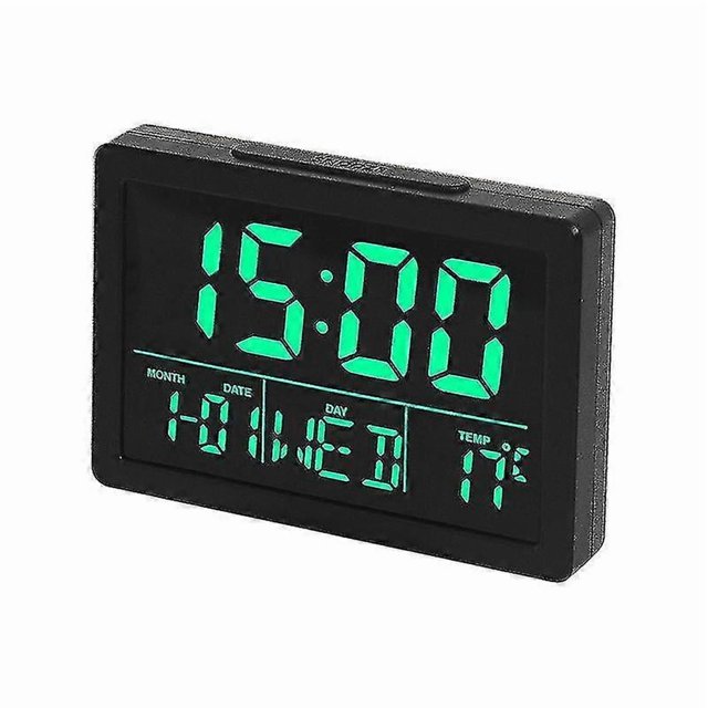Digital Alarm Clock With Led Time Display Temperature Detect Snooze Clocks For Bedroom Bedside Desk