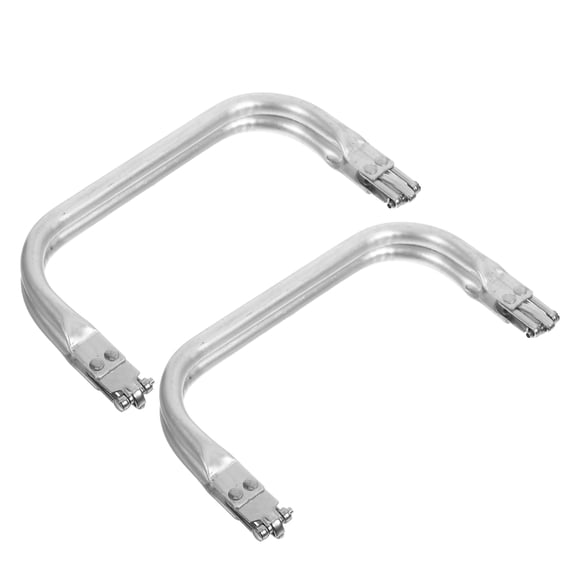 SEWCHICS 2pcs Silver Aluminum Purse Clasp Hardware for Bag Making Easy Installation Durable Design
