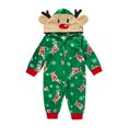 thumbnail image 7 of Viworld Matching Family Pajamas Sets Christmas PJ's One Piece Deer Printed Hoodie Pajamas, 7 of 7