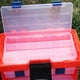 thumbnail image 2 of Eigraketly Versátil caja de herramientas para manualidades y suministros de Hobby, organización, caja de aparejos de pesca, 4 capas, señuelos Herramientas eléctricas amarillo +Botón azul interior, 2 of 6