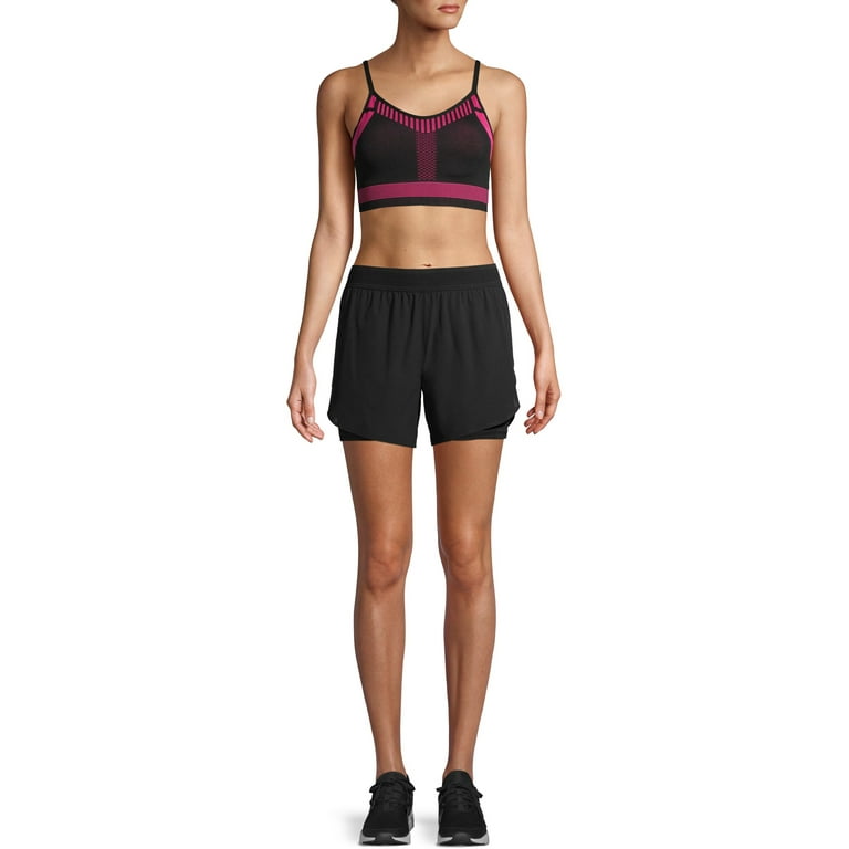 Avia Women s Active Mesh Running Short with Bike Liner Walmart