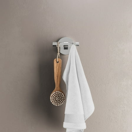 Verre Acrylic Bathroom Robe Hook in Chrome