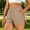 Beige women plus size shorts with pockets a1, variant on Cagogo Women Plus Size Elastic Waist Shorts with Pockets Quick Dry Sporty Running Yoga Workout Lounge Casual Athletic Bottoms, White L