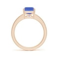 thumbnail image 2 of ANGARA Natural Octagonal 2.4 ct Tanzanite Cocktail Ring with Diamonds in 14K Rose Gold for Women (Size-9x7mm) | December Birthstone, Anniversary, Jewelry Gift for Women | Natural Tanzanite Ring, 2 of 10