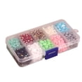 thumbnail image 5 of Una caja de 10 colores, 5000 piezas, 4 mm, media perla, planas para joyas. Zulema La mitad redonda cuentas flatback, 5 of 5