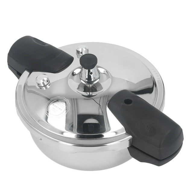 1.8 Liter Pressure Cooker, Versatile Stainless Steel Mini Pressure Cooker Acid Alkali Resistance High Hardness for Pressed Oysters for Induction Cooker