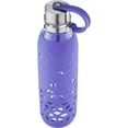 thumbnail image 2 of Contigo Purity Petal Glass 20 Oz. Purple Water Bottle with Tethered Lid, 2 of 4