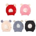 thumbnail image 2 of Cartoon Bear Ear Knit Hat for Dogs Lovely Small Dog Costume Hat for Halloween Birthday Party Dogs Hat Cat Cosplay Props, 2 of 13