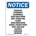 thumbnail image 1 of SignMission OS-NS-A-1218-V-13065 12 x 18 in. OSHA Notice Sign - Gasoline Extremely Flammable Keep, 1 of 1