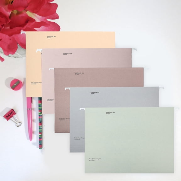 HONMEET 5-Pack Portable Hanging File Folder Frames for Office Receipt Storage and Document Organization