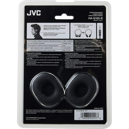 JVC - FLATS Over-the-Ear Headphones - Black