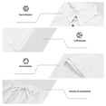 thumbnail image 6 of Awwp Men's Linen 2 Piece Outfits Short Sleeve Shirts & Long Pants Set Casual Loose Summer Matching Vacation Suit White Size: 2Xl, 6 of 7
