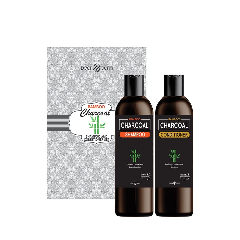 Dearderm Bamboo Charcoal Shampoo & Conditioner Set