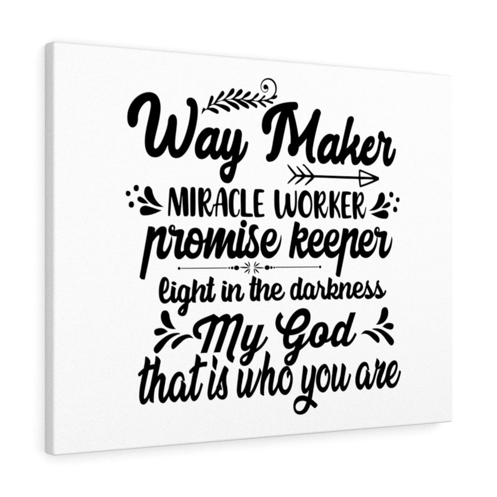 Scripture Walls Way Maker Miracle Worker Promise Keeper Bible Verse Canvas Christian Wall Art