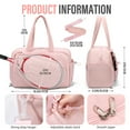 thumbnail image 6 of Gocvo Womens Tennis Bag with Shoe Compartment, Versatile Lightweight Tennis Racket Bag, Sports Bag for Tennis Pickleball Badminton (Pink), 6 of 7