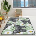 thumbnail image 2 of Crawling Indoor Carpet Play Mat Butterflies Chamomile Flowers for Living Room Bedroom Educational Nursery Floor Mat Area Rugs 60x39in, 2 of 6
