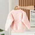 thumbnail image 4 of GYRATEDREAM Toddler Baby Girls Autumn Winter Knit Sweater Pullover Kids Crew Neck Love Embroidery Fleece Undershirt Top Children Long Sleeve Warm Blouses Sweatshirt for 1-12 Years, 4 of 8