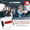 thumbnail image 6 of Jovial One Channel Car Audio Mono Amplifier, 2300 Watt Max  1 Ohm High-Powered Mono Car Amplifier with with Bass Boost High Pass Filter and Low Pass Filter, Cooling Fans, White, 6 of 6