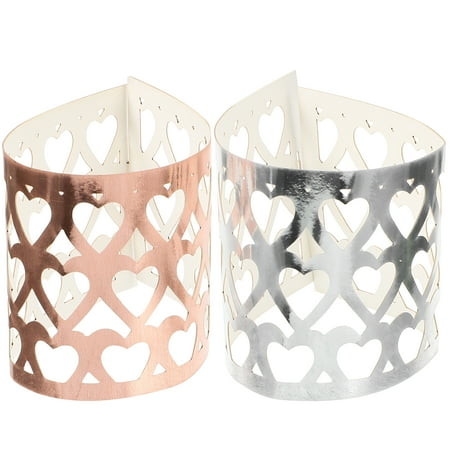 

50Pcs Paper Napkin Rings Compact Serviette Buckles Decorative Serviette Ring Decors