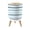 Color 2, variant on Small Trash Can with Lid Retro 70s sunset abstract rainbow stripe wave groovy 1.8 Gallon Dog Proof Trash Can Round Garbage Can Waste Bin Wastebasket for Bathroom Bedroom Living Room