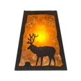 thumbnail image 3 of Meyda 120132 8 in. Lone Stag Wall Sconce, Chestnut & Amber Mica, 3 of 6