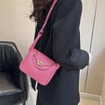 thumbnail image 4 of Bolso retro para niños, de PU, con estampado de lichi, minibolso portátil tipo bandolera para el hombro, pequeño, cuadrado, moderno, 4 of 6