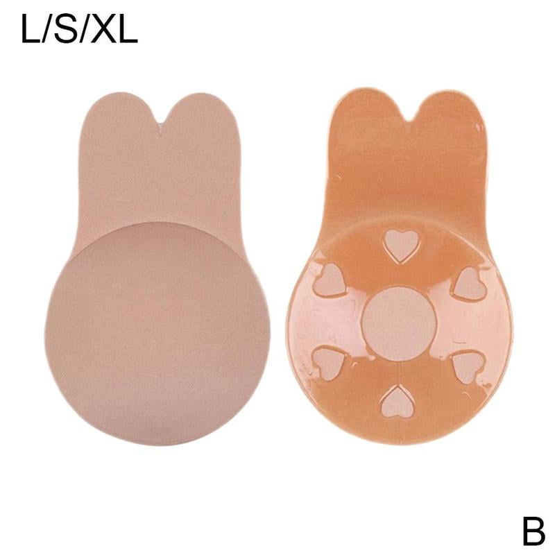 Women Push Up Bras for Self Adhesive Silicone Strapless Invisible Bra  Reusable Sticky Breast Lift Up Tape Kawaii Rabbit Bra Pads