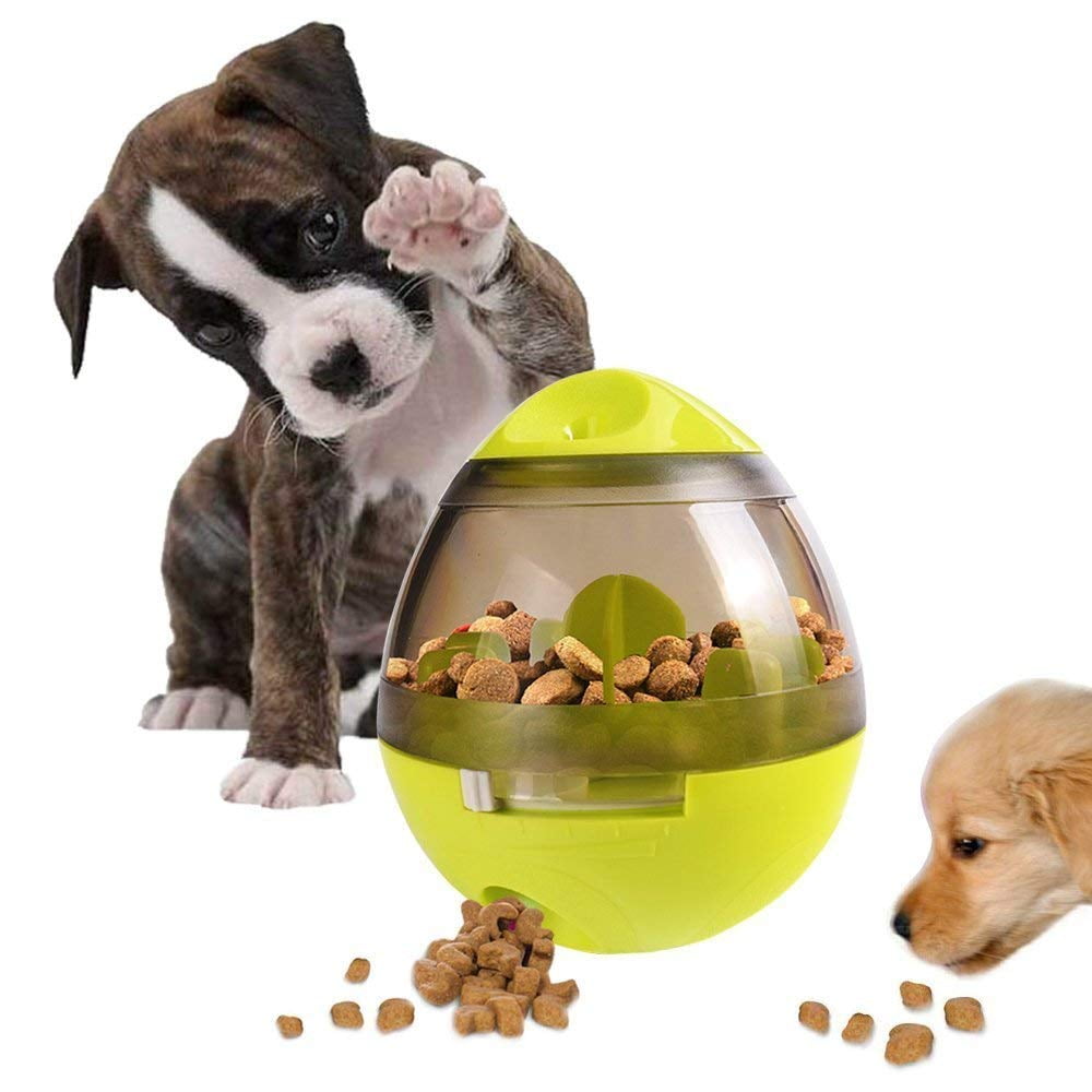 Pet Treat Ball Interactive Food Dispensing Dog Toys For Dogs Cats Boredom Puzzle Toys Food Slow Feeder Tumbler Iq Treat Ball Green Walmart Com Walmart Com