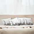 thumbnail image 4 of Ambesonne Urban Throw Pillow Cover 4 Pack, Cityscape of New York, 20", White and Grey, 4 of 5