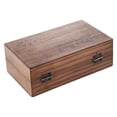 thumbnail image 2 of Pack of 70pcs Rubber Stamps Set Vintage Wooden Box Case Alphabet Letters Number Craft (No Ink Pad In, 2 of 5